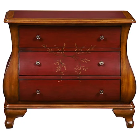 Red Two-Toned Center Stage Bombay Chest